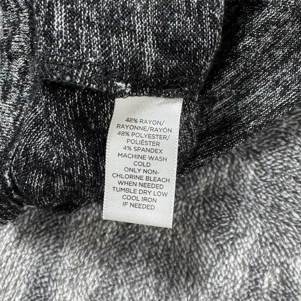 Lou & Grey Womens Size Small Dress Gray Heathered Drawstring Waist‎ Casual Comfy - Picture 10 of 11